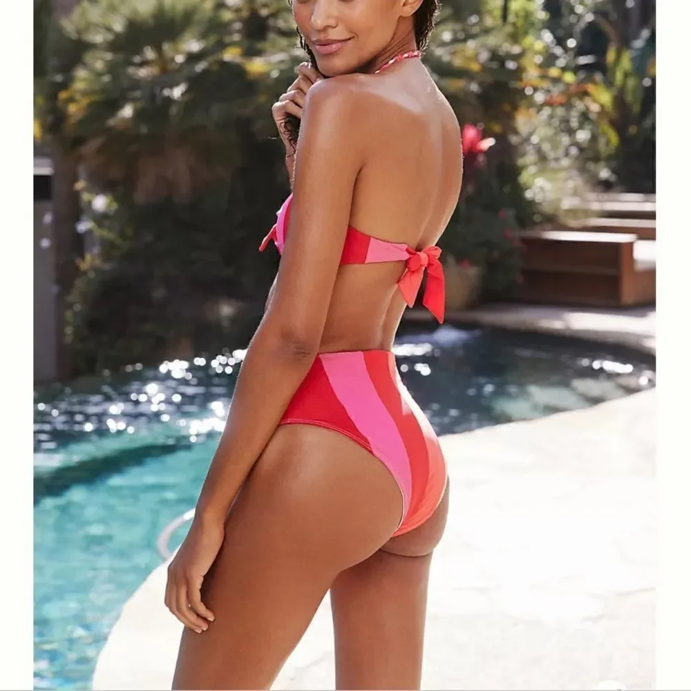 Anthropologie Stephanie High-Waisted Bikini Bottoms